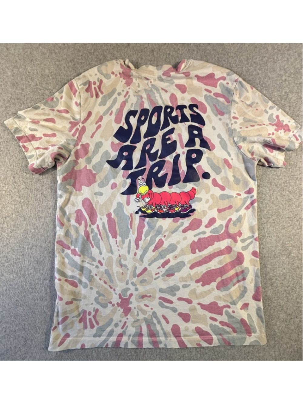 Nike Shirt Mens Medium Black Light Lava Tie-Dye Short Sleeve Sports Are A Trip